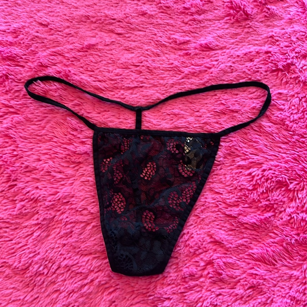 Vintage black lace by Victoria’s Secret thong